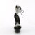 Pleaser DELIGHT-627RS Plateau Sandaletten Clear Strass Schwarz