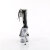 Pleaser DELIGHT-627RS Plateau Sandaletten Clear Strass Transparent