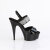 Pleaser DELIGHT-639 Plateau Sandaletten Lack Schwarz
