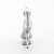 Pleaser DELIGHT-641 Plateau Sandaletten Stoff Clear Silber
