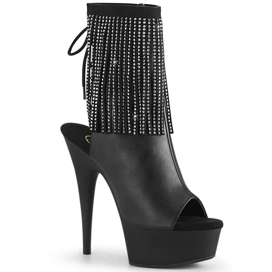 Pleaser Stiefelette DELIGHT-1018RSF Schwarz EU-35 / US-5