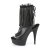 Pleaser Stiefelette DELIGHT-1018RSF Schwarz EU-35 / US-5