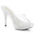 Fabulicious ELEGANT-401 Plateau Pantoletten Clear