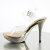Fabulicious ELEGANT-408 Plateau Sandaletten Chrom Clear Gold