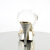 Fabulicious ELEGANT-408 Plateau Sandaletten Chrom Clear Gold