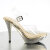 Fabulicious ELEGANT-408 Plateau Sandaletten Chrom Clear Gold