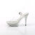 Fabulicious ELEGANT-408ABRS Plateau Sandaletten Clear Strass Transparent