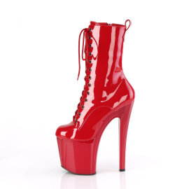 Pleaser ENCHANT-1040 Plateau Stiefeletten Lack Rot