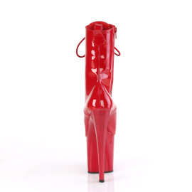 Pleaser ENCHANT-1040 Plateau Stiefeletten Lack Rot