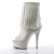 Pleaser Stiefelette DELIGHT-1019 Weiß EU-41 / US-11