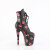 Pleaser FLAMINGO-1020KISSES Plateau Stiefeletten Kunstleder Schwarz