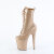 Pleaser FLAMINGO-1040GP Plateau Stiefeletten Lack Glitter Gold