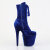 Pleaser FLAMINGO-1045VEL Plateau Stiefeletten Samt Blau