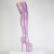 Pleaser FLAMINGO-3020GP Plateau Overknee Stiefel Lack Glitter Lila