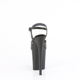 Pleaser FLAMINGO-809REFL Plateau Sandaletten Clear Schwarz