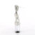 Pleaser FLAMINGO-824RS Plateau Sandaletten Clear Strass Transparent