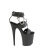 Pleaser FLAMINGO-861 Plateau Sandaletten Clear Schwarz