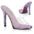 Fabulicious GALA-01DMM Pantoletten Clear Strass Lila