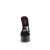 Pleaser GLEAM-601 Plateau Pantoletten Clear Schwarz Transparent