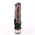 Pleaser Stiefelette DELIGHT-1020 Schwarz Rose-Gold Chrom EU-40 / US-10