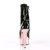 Pleaser Stiefelette DELIGHT-1020 Schwarz Rose-Gold Chrom EU-36 / US-6