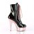 Pleaser Stiefelette DELIGHT-1020 Schwarz Rose-Gold Chrom EU-36 / US-6