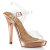Fabulicious LIP-108 Sandaletten Chrom Clear Gold