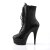 Pleaser Stiefelette DELIGHT-1020 Schwarz EU-35 / US-5