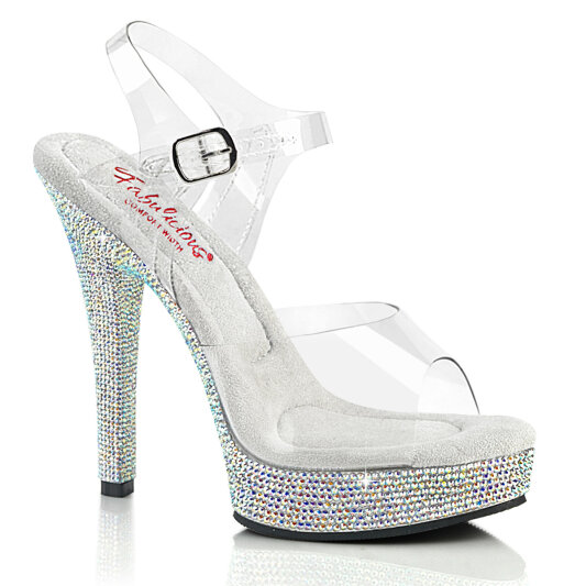 Fabulicious MAJESTY-508DM Plateau Sandaletten Clear