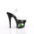 Pleaser MOON-708USD Plateau Sandaletten Lack Schwarz