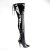 Pleaser SEDUCE-4000SLT Overknee Stiefel Lack Schwarz