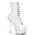 Pleaser Stiefelette DELIGHT-1020 Weiß EU-37 / US-7
