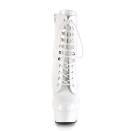 Pleaser Stiefelette DELIGHT-1020 Weiß EU-39 / US-9