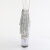 Pleaser SPECTATOR-1017RSF Plateau Sandaletten Clear Strass Silber