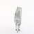 Pleaser SPECTATOR-1017RSF Plateau Sandaletten Chrom Clear Strass Silber