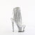 Pleaser SPECTATOR-1017RSF Plateau Sandaletten Chrom Clear Strass Silber