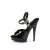 Fabulicious SULTRY-609 Plateau Sandaletten Lack Schwarz