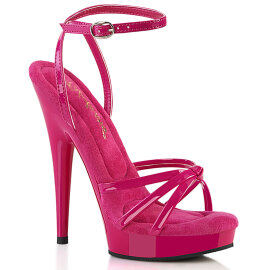 Fabulicious SULTRY-638 Plateau Sandaletten Lack Pink