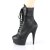 Pleaser Stiefelette DELIGHT-1020PK Schwarz EU-35 / US-5