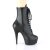 Pleaser Stiefelette DELIGHT-1020PK Schwarz EU-35 / US-5