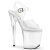 Pleaser TREASURE-808FLA Plateau Sandaletten Clear