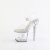 Pleaser UNICORN-708TGRS Plateau Sandaletten Clear Strass Transparent