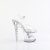 Pleaser UNICORN-708TGRS Plateau Sandaletten Clear Strass Transparent