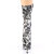 Pleaser ADORE-1002DP Plateau Stiefeletten Stoff Schwarz Weiß EU-36 / US-6