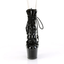 Pleaser ADORE-1013MST Plateau Stiefeletten Lack Schwarz...
