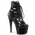 Pleaser ADORE-1013MST Plateau Stiefeletten Lack Schwarz EU-37 / US-7
