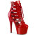 Pleaser ADORE-1013MST Plateau Stiefeletten Lack Rot EU-35 / US-5