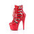 Pleaser ADORE-1013MST Plateau Stiefeletten Lack Rot EU-39 / US-9