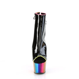 Pleaser ADORE-1018RC-02 Plateau Stiefeletten Lack Chrom...