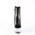 Pleaser ADORE-1018RM Plateau Sandaletten Kunstleder Clear Strass Schwarz EU-37 / US-7